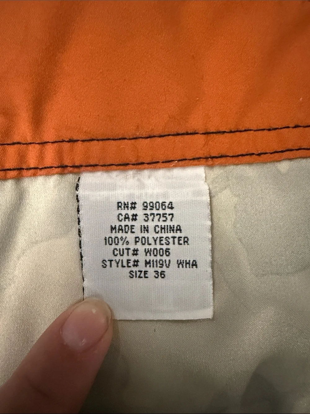 Billabong Green and Tan Camo Cargo Shorts with Orange Waistband